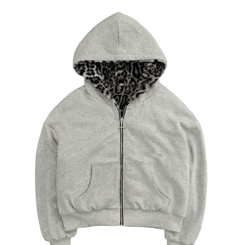 HOODED JACKET $WAG Leopard