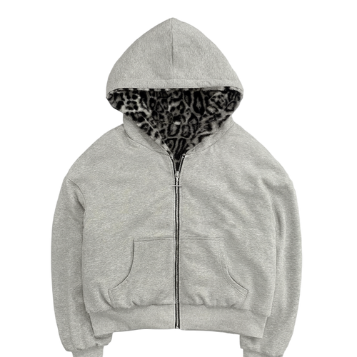 HOODED JACKET $WAG Leopard