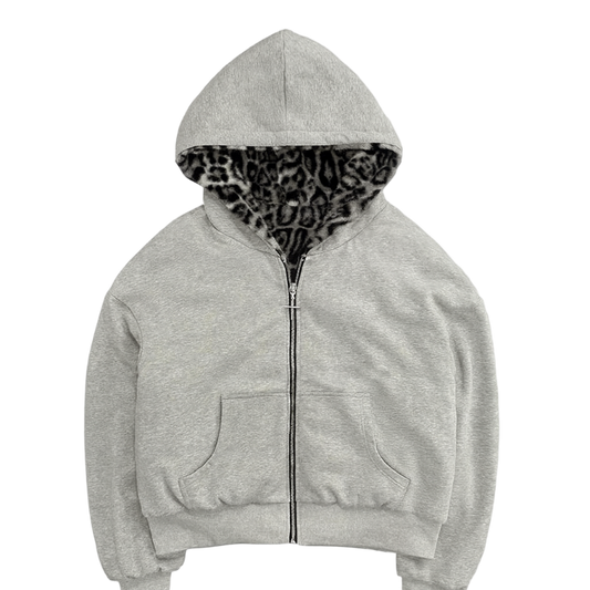 HOODED JACKET $WAG Leopard
